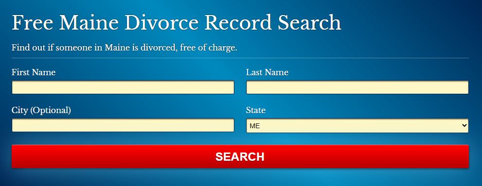 Maine Divorce Records